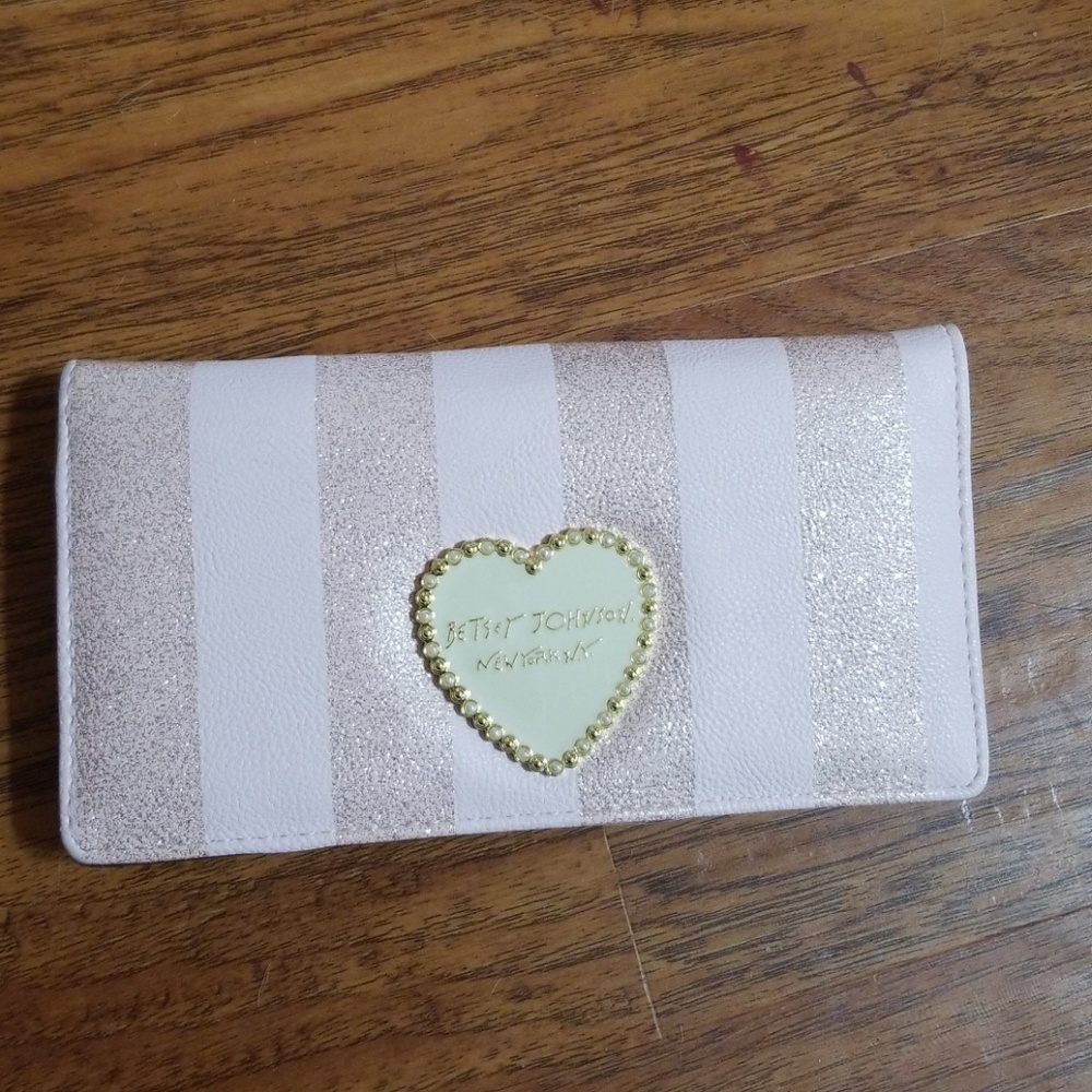 Betsey johnson rose gold wallet